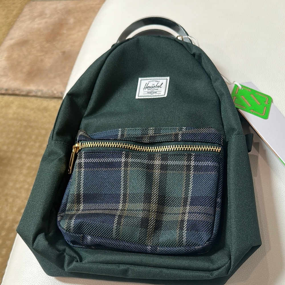 Herschel Supply Company Green and Blue Backpack  
Brand new with tags mini